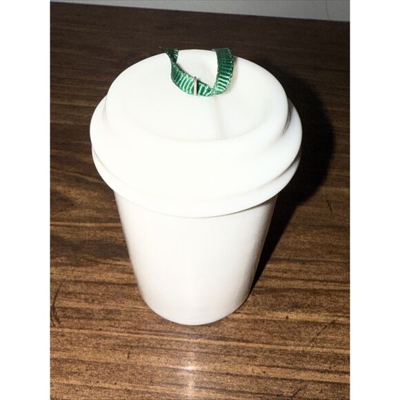 Starbucks travel mug boy on swing Christmas ornament, c. 2015 - Picture 4 of 5